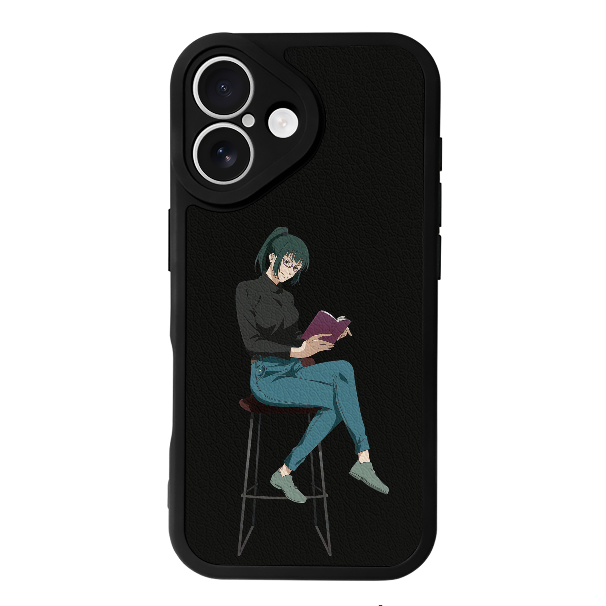 （画像用） 呪術廻戦 Jujutsu Kaisen 【iPhone 16シリーズ対応】シリコンスマホケース（レザー調） 材質：シリコン